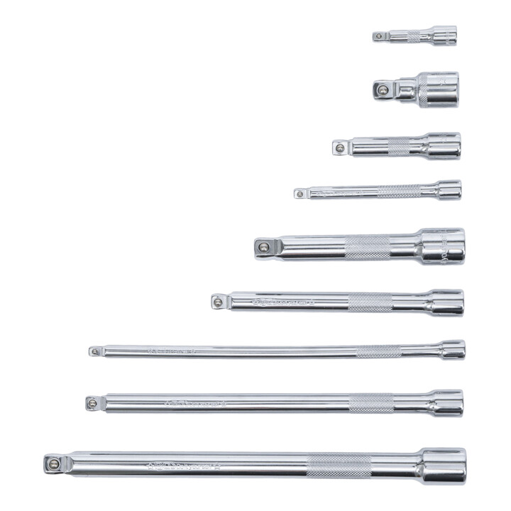 BGS Do it yourself kantelverlengset 6,3 mm / 10 mm / 12,5 mm 9 dlg.