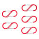 BGS Do it yourself Karabinerhaken-Sortiment mit Doppelöffnung 85785, Aluminium, 5-tlg.