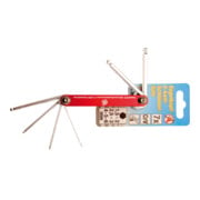 BGS Do it yourself Klappschlüssel 7847, Innensechskant mit Kugelkopf 1,5 - 6 mm, 7-tlg.-1