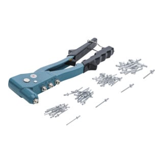 BGS Do it yourself klinknageltang set 2,4 / 3,2 / 4,0 / 4,8 mm 250 mm