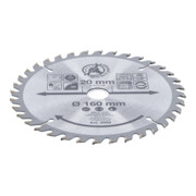 BGS Do it yourself Lama circolare in metallo duro Ø160x20x2,4mm, 36 denti-3