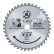 BGS Do it yourself Lama circolare in metallo duro Ø210x30x2,6mm, 40 denti-1