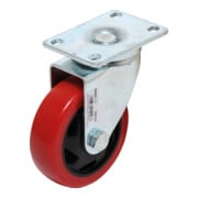 BGS Do it yourself Lenkrolle 80663, rot/schwarz, Ø 100 mm-1