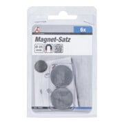 BGS Do it yourself Magnet-Satz 79905, Keramik, Ø 25 mm, 6-tlg.-3