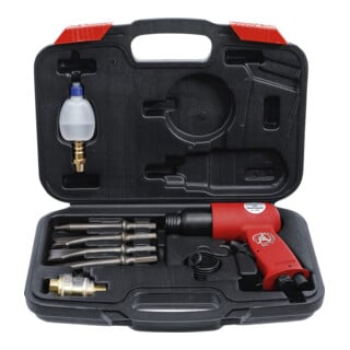 BGS Do it yourself Martello scalpellatore pneumarico con set di utensili, 8pz.