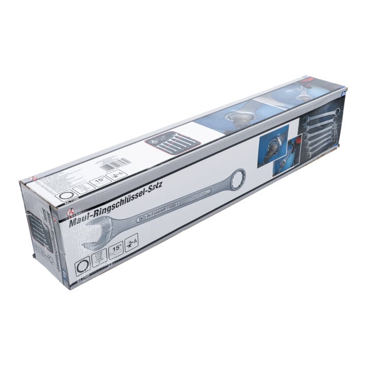 BGS Do it yourself Maul-Ringschlüssel-Satz 71026, XXL, Zollgrößen, SW 1-5/16" - 2", 6-tlg.
