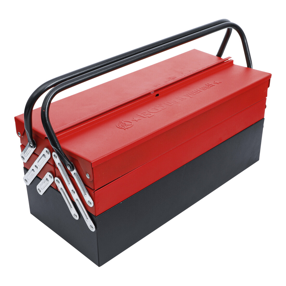 BGS Do it yourself metalen gereedschapskoffer incl. gereedschap assortiment 86 dlg.