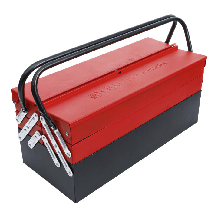 BGS Do it yourself metalen gereedschapskoffer incl. gereedschap assortiment 86 dlg.