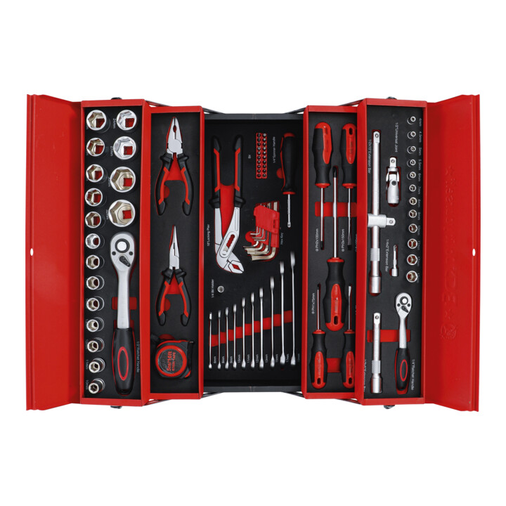 BGS Do it yourself Metall-Werkzeugkoffer inkl. Werkzeug-Sortiment 86-tlg.