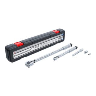 BGS Do it yourself momentsleutelset uitwendig vierkant 6,3 mm (1/4") 5 - 25 Nm, 12,5 mm (1/2") 28 - 210 Nm 5-delig.