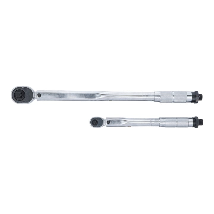 BGS Do it yourself momentsleutelset uitwendig vierkant 6,3 mm (1/4") 5 - 25 Nm, 12,5 mm (1/2") 28 - 210 Nm 5-delig.