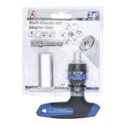 BGS Do it yourself Multi-Einsatz mit Adapter-Satz 92540, mit Ratschen-T-Griff, umschaltbar, 3-tlg.-5