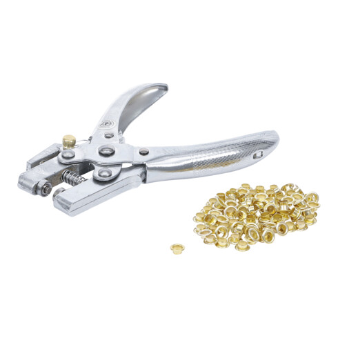 BGS Do it yourself Ösenzange mit 100 Rundösen 5 mm 180 mm