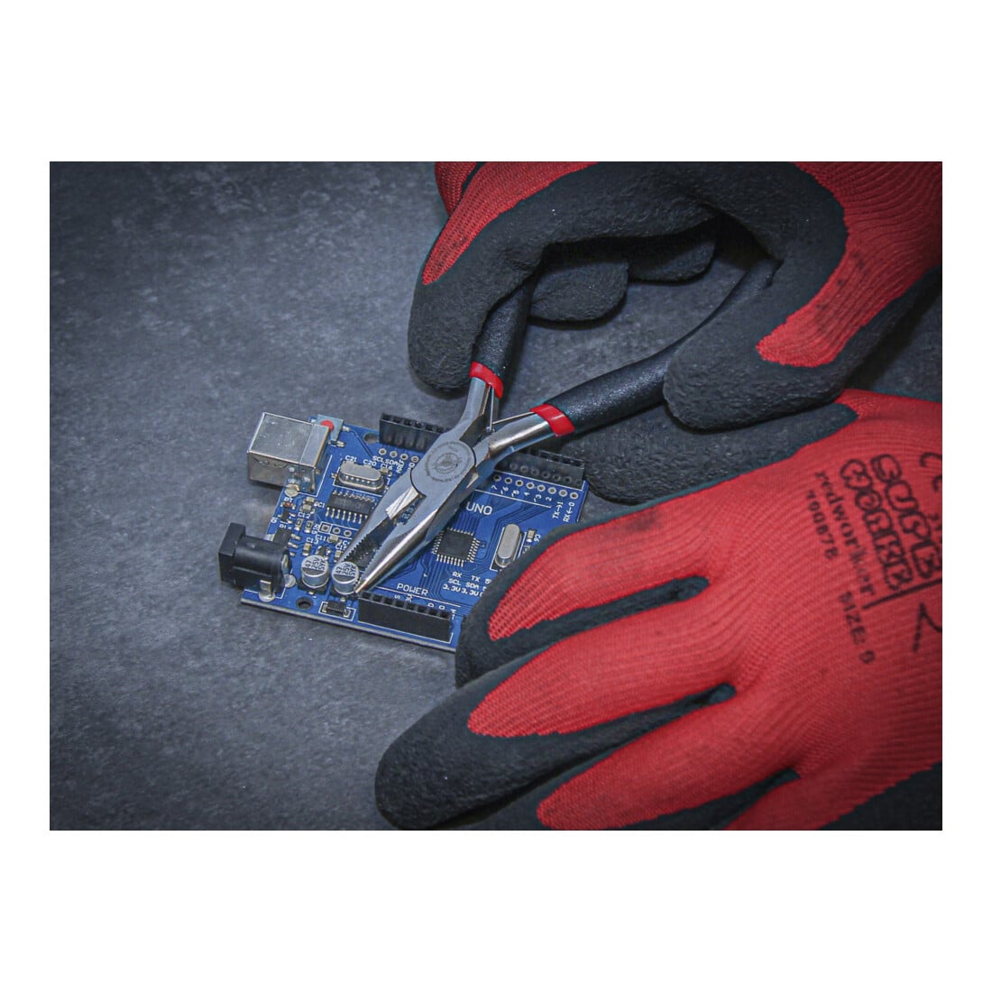 BGS Do it yourself Pinza di precisione per elettronica, dritta, con molla, 120mm