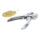 BGS Do it yourself Pinza per occhielli con 100 occhielli tondi, 5mm 180mm-4