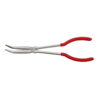 BGS Do it yourself Pinze becchi mezzi tondi, extra lunghe, piegate a 45°, 280mm
