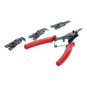 BGS Do it yourself Pinze per anelli elastici con teste intercambiabili, 160mm, 5pz.-4