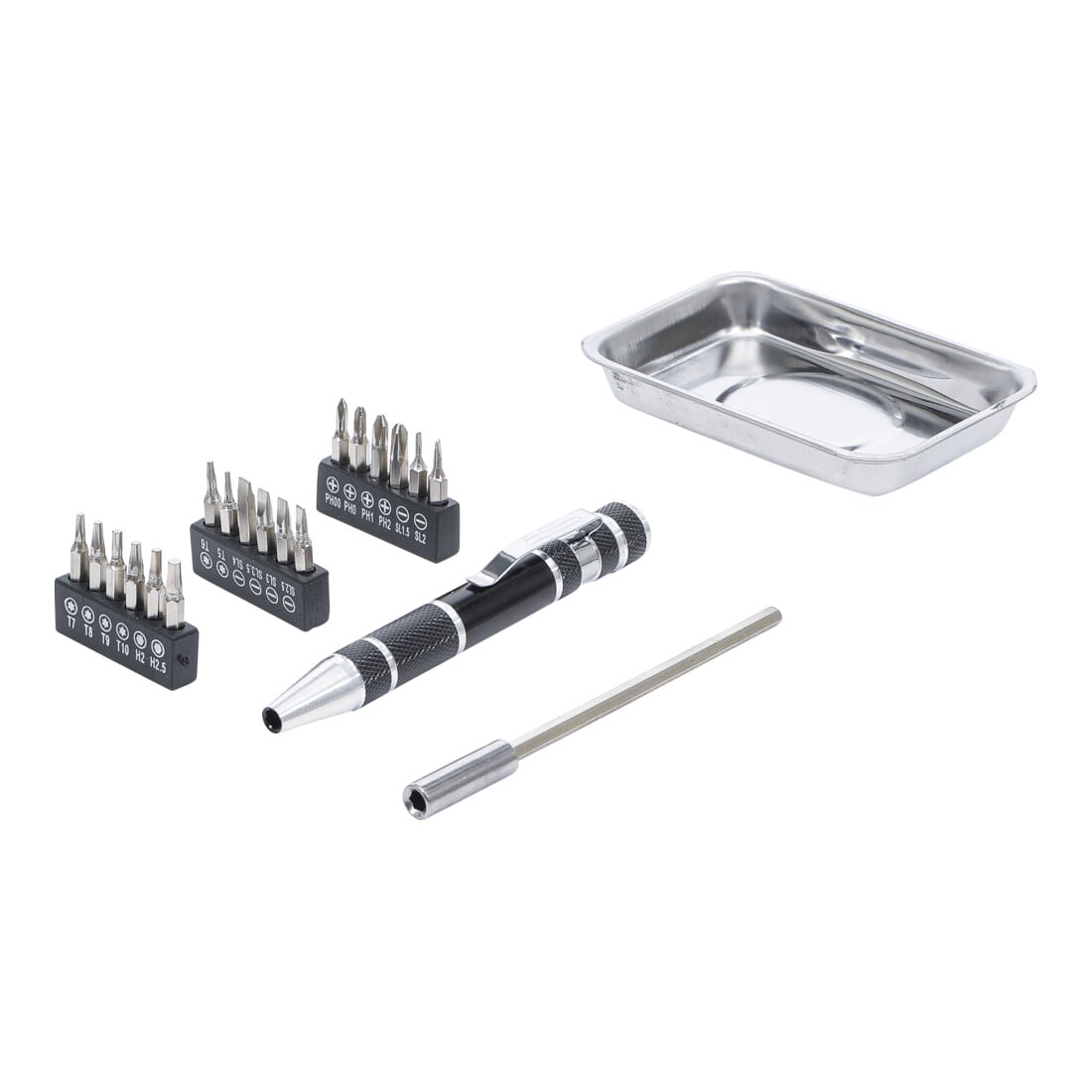 BGS Do it yourself Präzisions-Schraubendreher-Bit-Satz mit Magnet-Haftschale 21-tlg.