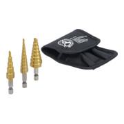 BGS Do it yourself Punte a gradini HSS, 3-20mm, 3pz.-3