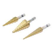 BGS Do it yourself Punte a gradini HSS, 3-20mm, 3pz.-4