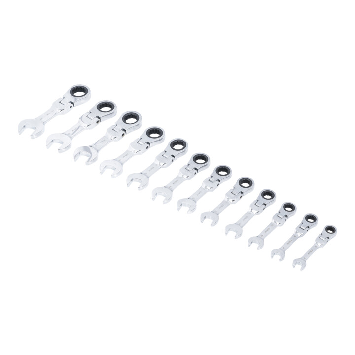 BGS Do it yourself ratelring steeksleutelset, extra kort SW 8 - 19 mm 12 dlg.