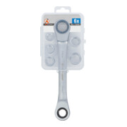 BGS Do it yourself ratelringsleutel met adapterset SW 8 - 19 mm 6 dlg.-5