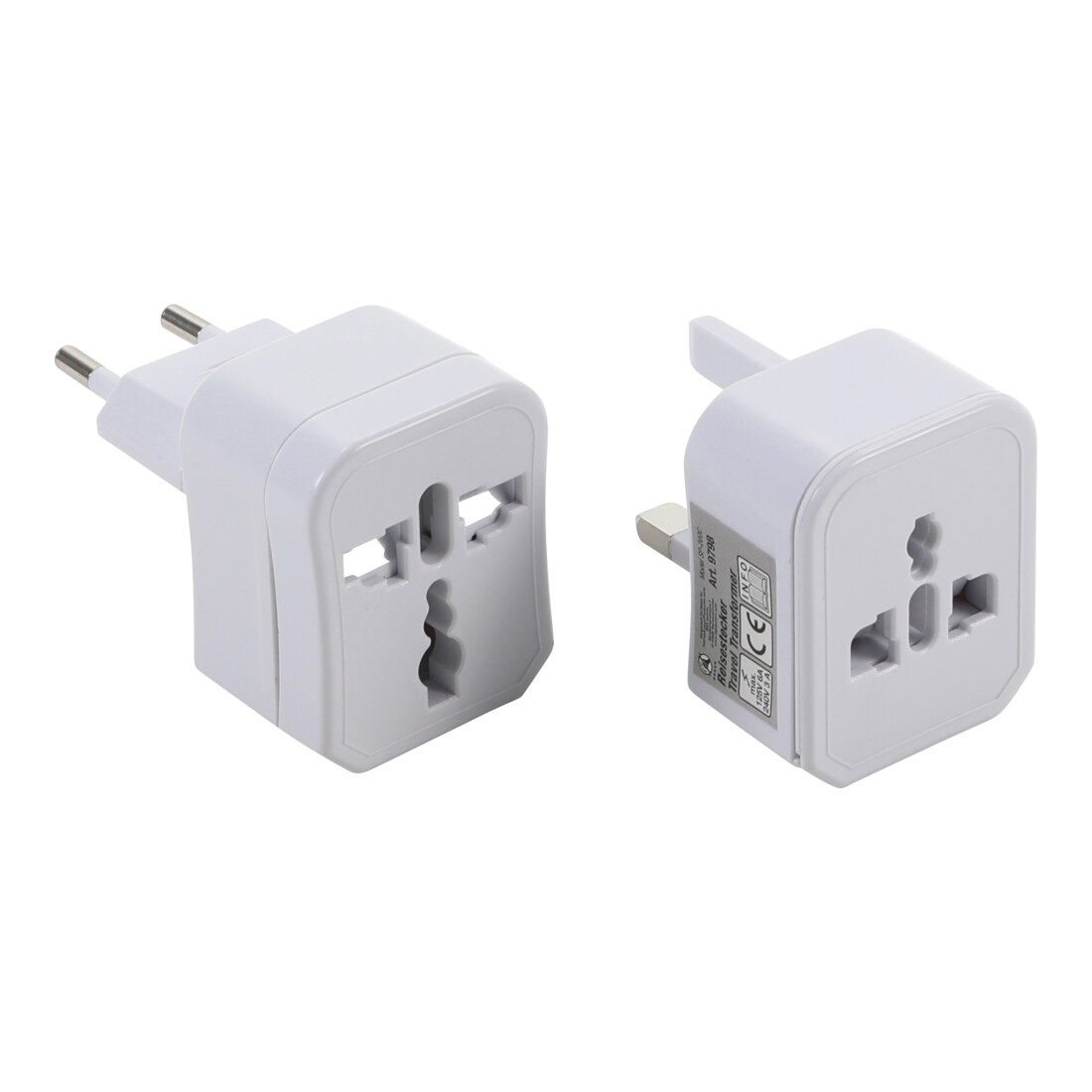 BGS Do it yourself Reisestecker / Steckdosenadapter 9798, 3-tlg.