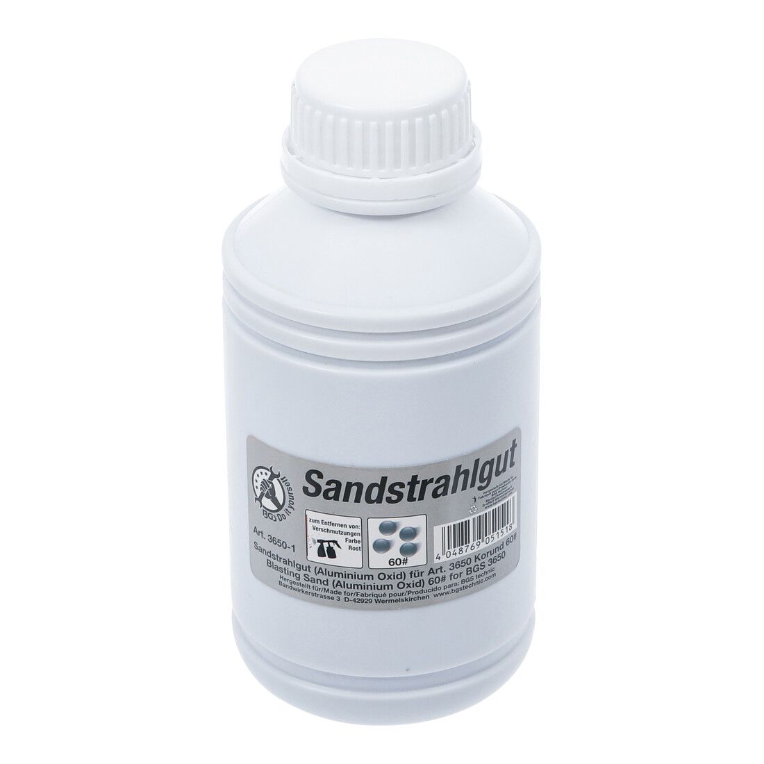 BGS Do it yourself Sandstrahlgut Aluminium Oxid Korund 60# 850 g