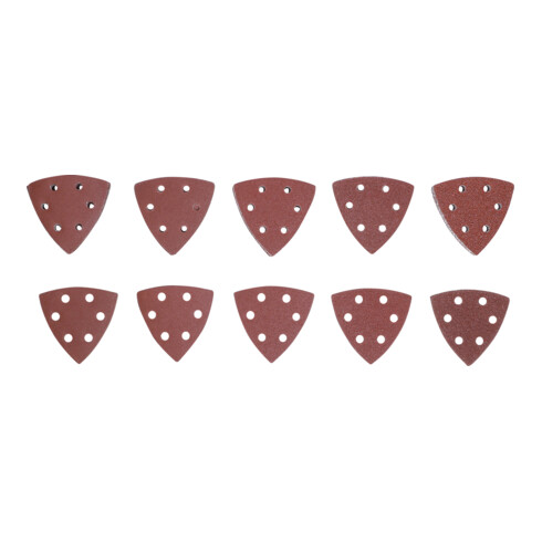 BGS Do it yourself Schleifblatt-Satz für Dreieckschleifer 95 x 95 mm K 40 - 180 50-tlg.