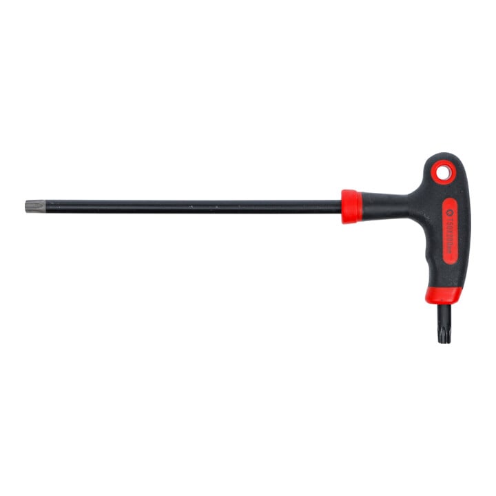 BGS Do it yourself Schraubendreher mit T-Griff und seitlicher Klinge 7880-T50, T-Profil (für TX) mit/ohne Bohrung T50