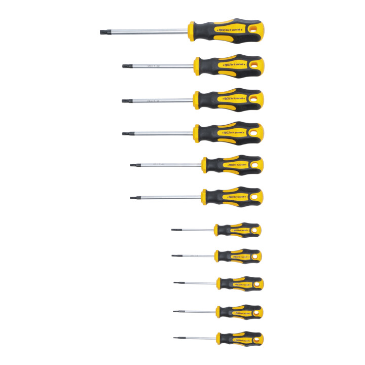 BGS Do it yourself Schraubendreher-Satz T-Profil (für TX) mit Bohrung T6 - T40 11-tlg.
