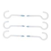 BGS Do it yourself schroefhaak assortiment wit geplastificeerd 60 mm 6 dlg.-5