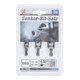 BGS Do it yourself Senker-Bit-Satz 70052, HSS, Antrieb 6,3 mm (1/4"), 12 - 16 - 19 mm, 3-tlg.