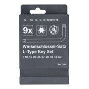 BGS Do it yourself Serie di chiavi ad angolo, TX T10 - T50, 9pz.-4