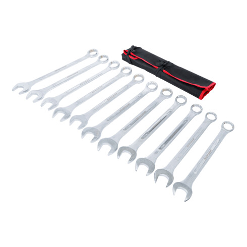 BGS Do it yourself Serie di chiavi combinate anello-forchetta, XXL, 34 - 50mm, 11pz.