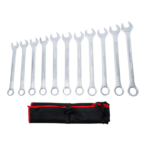 BGS Do it yourself Serie di chiavi combinate anello-forchetta, XXL, 34 - 50mm, 11pz.