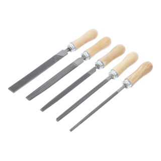BGS Do it yourself Serie di lime, manico in legno, 150mm, 5pz.