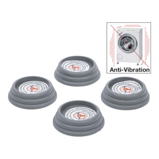 BGS Do it yourself Set antivibranti, Ø65x20mm, 4pz.