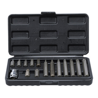 BGS Do it yourself Set di bit, azionamento esagono esterno 10mm con profilo a T (per TX), 15pz.