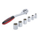 BGS Do it yourself Set di chiavi a bussola, azionamento 10mm (3/8"), apertura 8-19mm, 7pz.-4