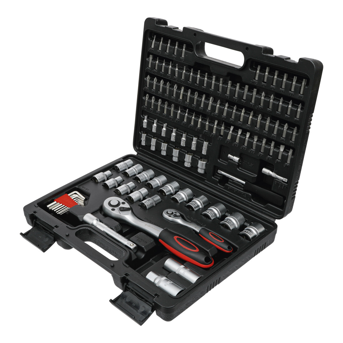 BGS Do it yourself Set di chiavi a bussola con profilo ad albero, azionamento 6,3mm (1/4") / 12,5mm (1/2"), 115pz.