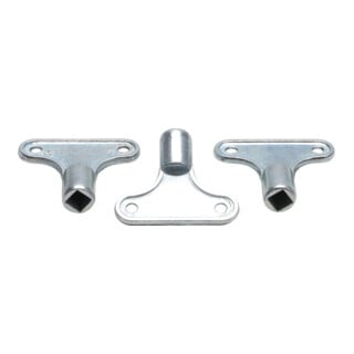 BGS Do it yourself Set di chiavi di sfiato per radiatori, 3pz.