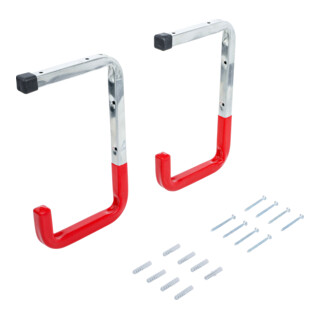 BGS Do it yourself Set di ganci da parete e da soffitto, 2pz.