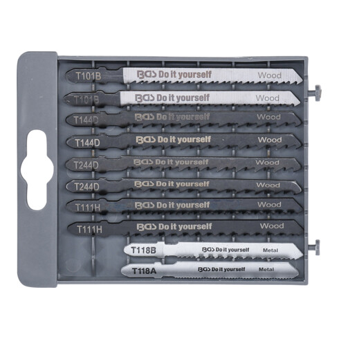 BGS Do it yourself Set di lame per seghetto alternativo, 10pz.