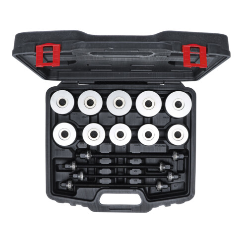 BGS Do it yourself Set di manicotti di tensione e compressione con 4 mandrini, 24pz.