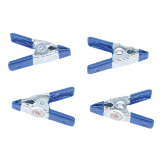 BGS Do it yourself Set di mini morsetti a molla in metallo, 50mm, 4pz.