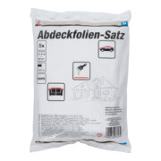 BGS Do it yourself Set di pellicole di copertura, HDPE, trasparente, 4 x 5 m, 20 m², 5pz.-5