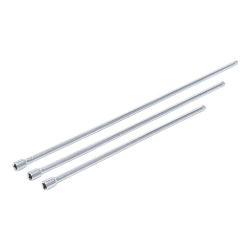 BGS Do it yourself Set di prolunghe 6,3mm (1/4") 300 / 380 / 450mm, 3pz.