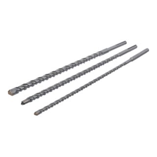 BGS Do it yourself Set di punte da muro, attacco SDS max 16/20/26mm, 3pz.