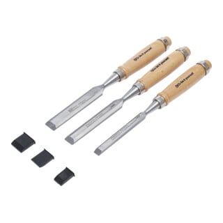 BGS Do it yourself Set di scalpelli per legno 10/16/20mm, 3pz.